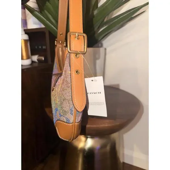 Coach rainbow crystal Hampton in signature jacquard - Picture 5 of 9